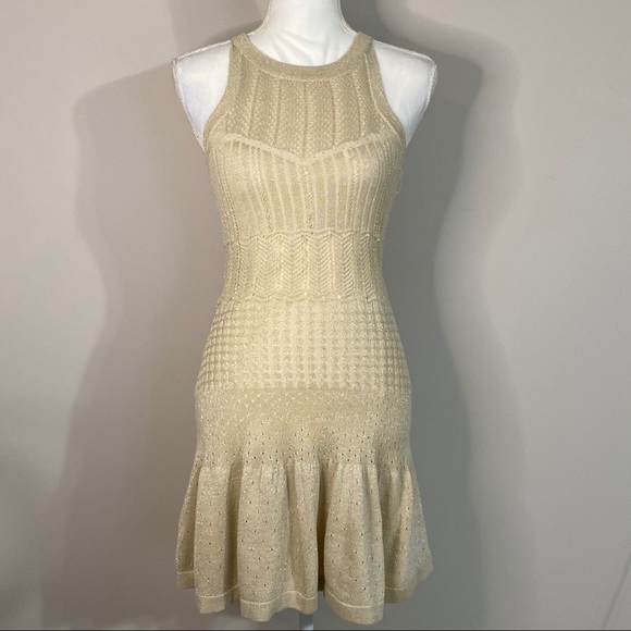 XOXO Dresses & Skirts - XOXO Golden Shimmer Mini Bodycon Dress